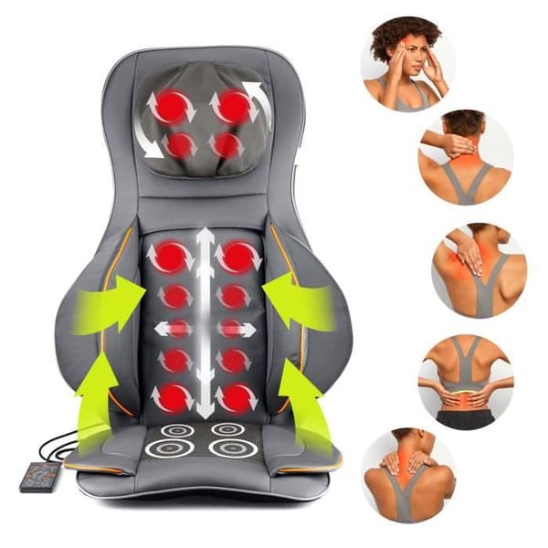 Massagefåtölj - MEDIVON - COSY AIR PRO - Lufmassage - Shiatsu - 1 plats - Grå grå