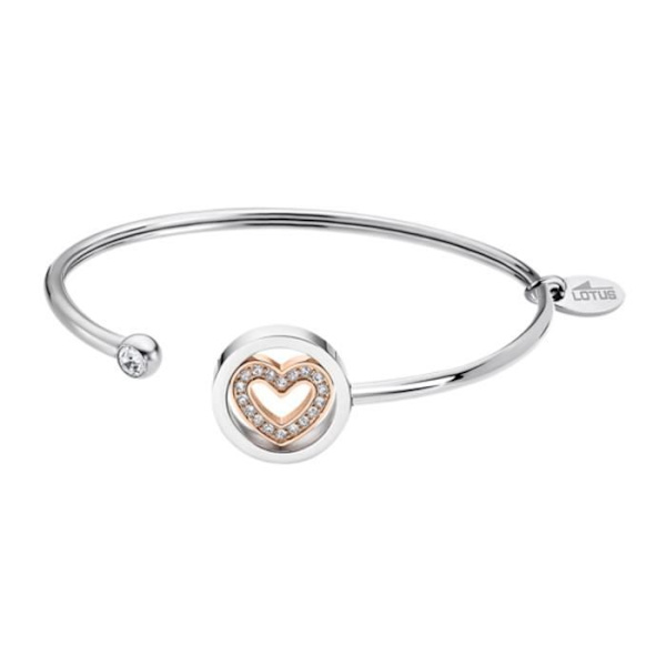 Armband i jonc - Lotus Style - Bliss - Bicolore - Rostfritt stål - 66 cm Två tonig