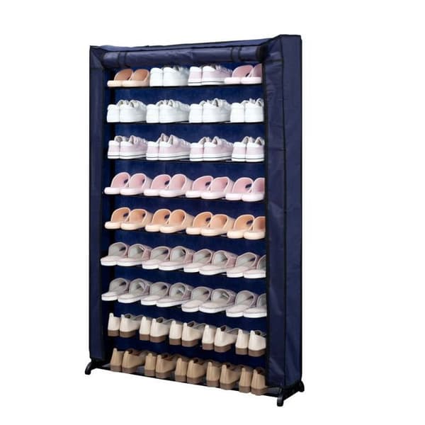 Herzberg HG8077-BLU 9-lagers skoställ
