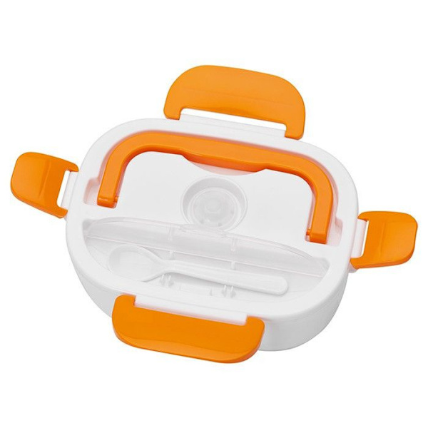 Elektrisk matlåda - Clatronic - LB 3719 - 1,7 L - Vit/orange - Tål maskindisk vit/orange