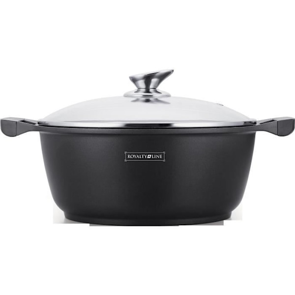ROYALITY LINE Gryta 24cm + Lock för alla värmekällor utom induktion Svart