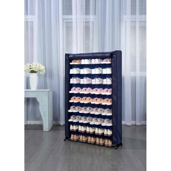 Herzberg HG8077-BLU 9-lagers skoställ