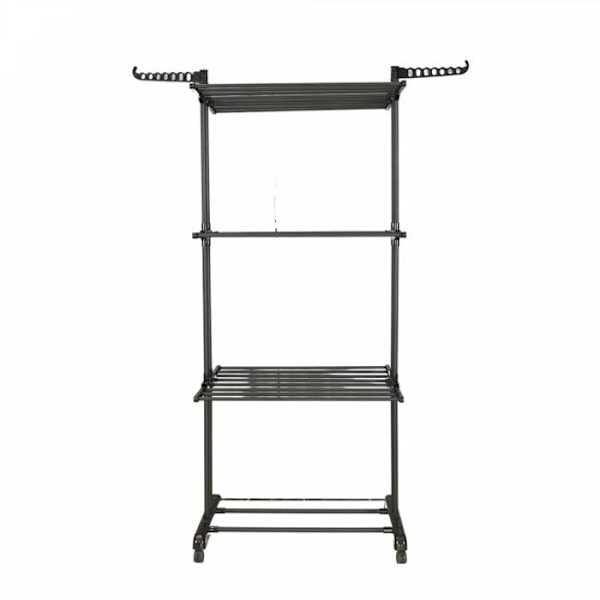 Multifunktionell torkställning 20m svart Herzberg HG8034-BB