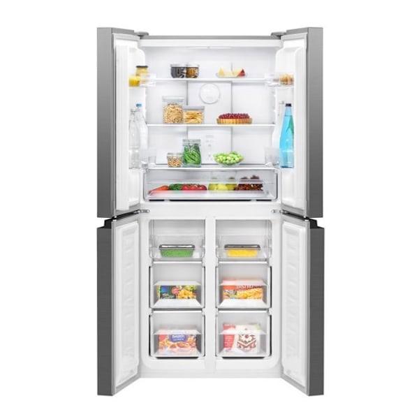Kylskåp och frys 362L Inox Bomann KG7358-Inox