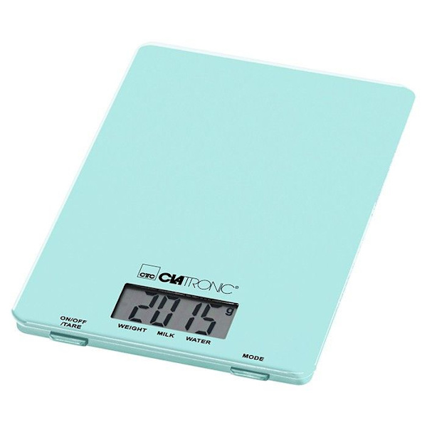 Köksvåg - Clatronic - KW 3626 - Mint/grön - LCD-skärm - 5 kg max - Tarafunktion