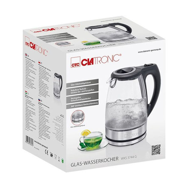 Elektrisk glaskokare 1,5L 2200W Clatronic WKS 3744G