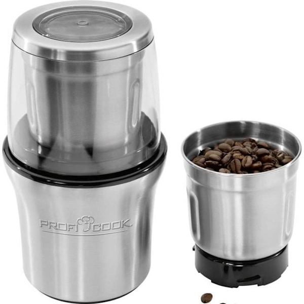 ProfiCook Elektrisk kaffekvarn/hackare 200 W Silver