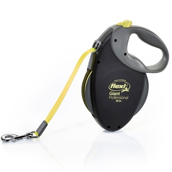 Leash Giant Professional Tape 10 m svart/neongult Flexi GTP-210-S-NEO-16