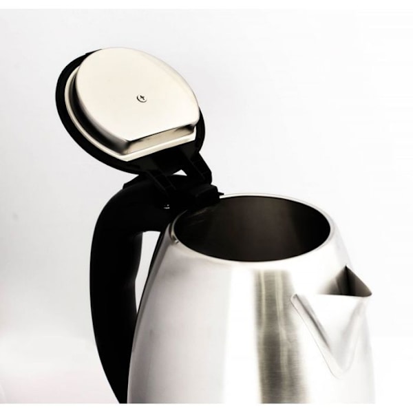 Elkanna - Silver Hagen - HA5525-SIL - 1.8L - Borstatstål - Trådlös 360° Borstat och svart rostfritt stål