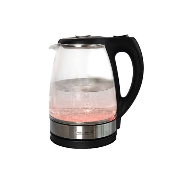 Elkoker 1,7L i glas Röd Royalty Line RLGWK22008355-RED