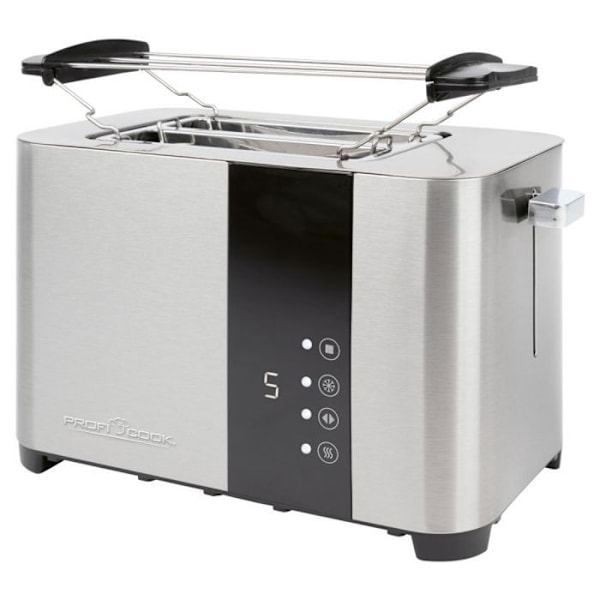 Brödrost 2 fack i rostfritt stål med pekskärm Proficook PC-TA1250