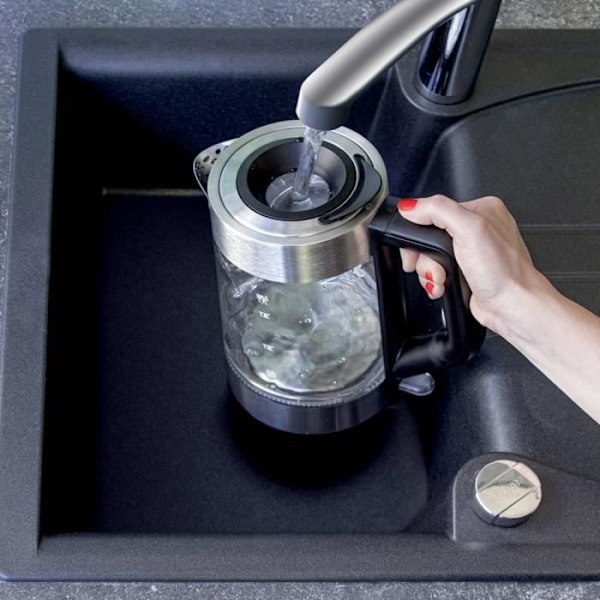 Vattenkokare - PROFICOOK - WKS 1190 - 1,7 liter - Glas och Rostfritt Stål - Trådlös