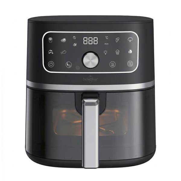 Luftfritös - SWISS HAUS - AF2305 - 4,75 L - 1500 W - 8 program Svart