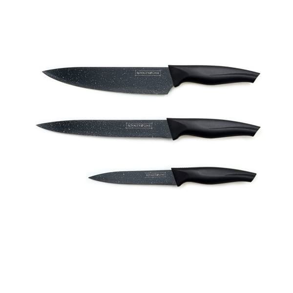 Knivset 3 delar Svart Royalty Line RLBCB3