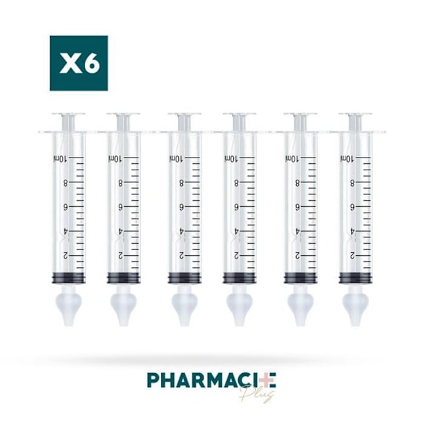 Set med 6 sprutor för babynästvätt PHARMACIE+