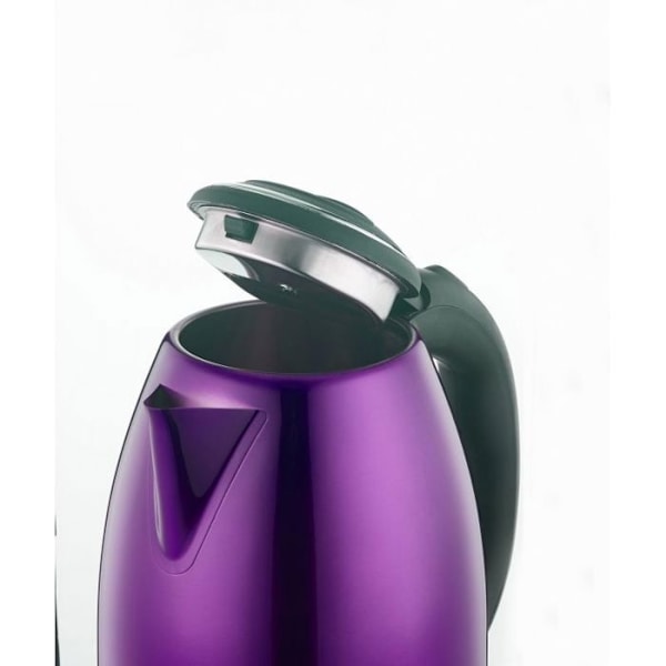 1,8L sladdlös vattenkokare i rostfritt stål Violet Herzberg HG5011-PUR