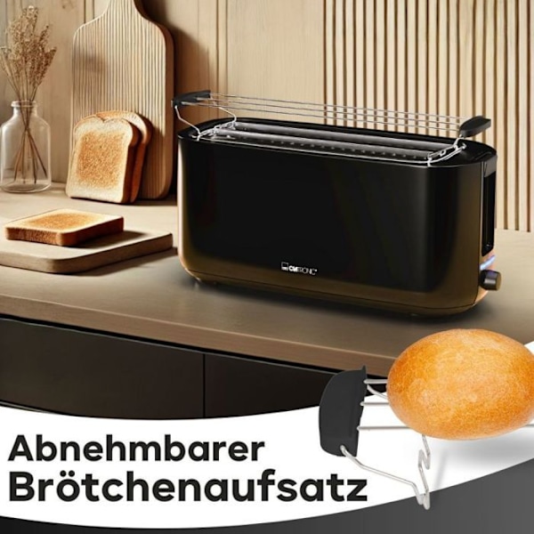 Clatronic TA 3802 Grill-toast 4 skivor svart