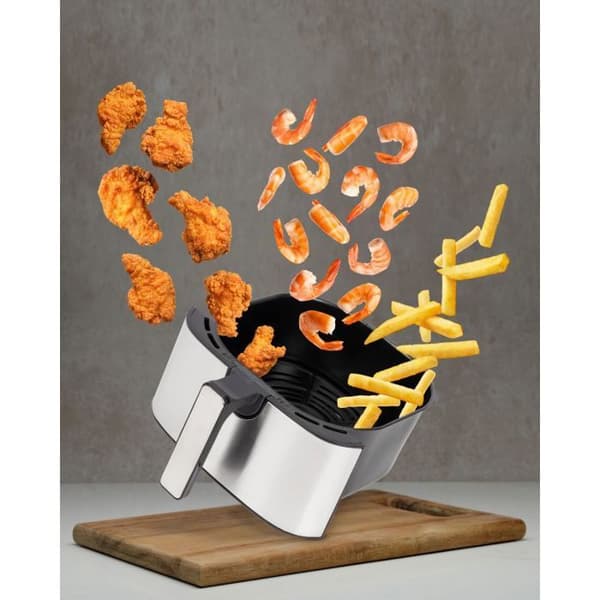 Luftfritös - Clatronic - FR3782H - 5L - Rostfritt stål - 8 automatiska program Svart