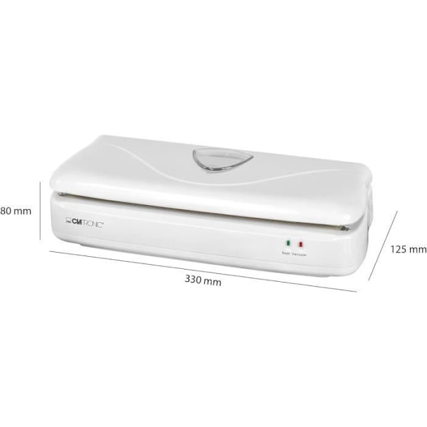 Sodavakuumpåse 100W + 1 rulle Clatronic FS 3261 Vit Vit