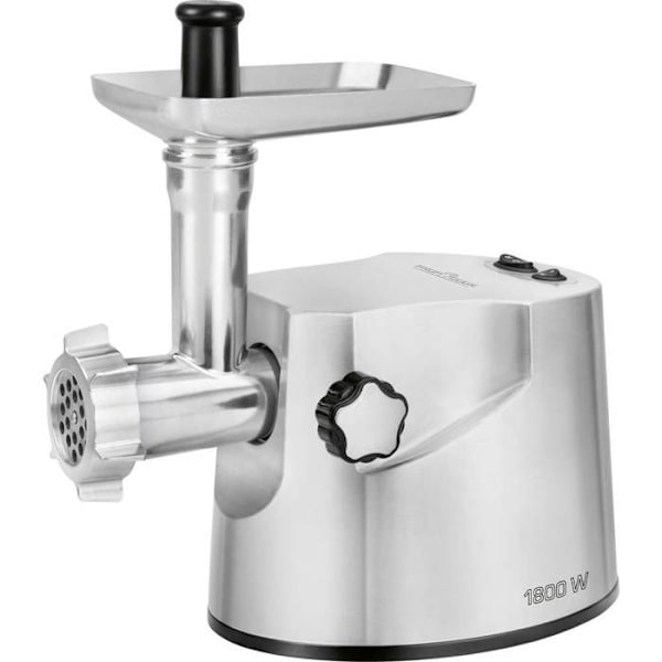 Professionell elektrisk köttkvarn, 2Kg/minut 3 skärskivor Proficook FW 1172 1800W Silver 11722
