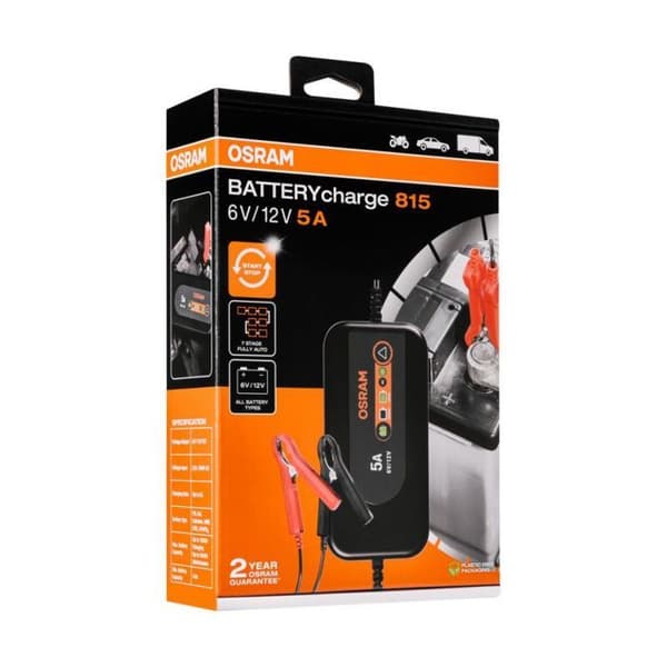 Batteriladdare 6V/12V BATTERYcharge 815 Osram OEBCS815