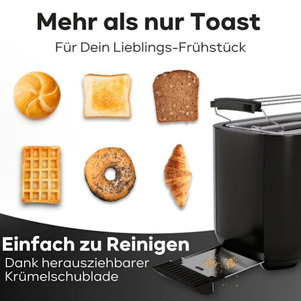 Clatronic TA 3802 Grill-toast 4 skivor svart