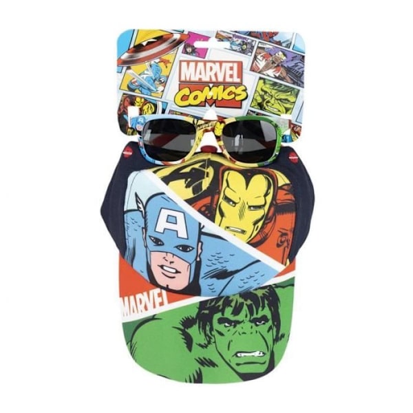Avengers keps och solglasögon - MARVEL - Diameter 53cm - Barnpojke - Flerfärgad vit polyester Flerfärgad