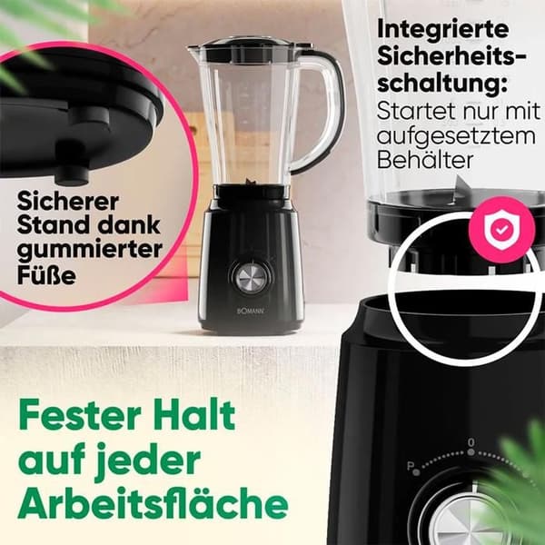 Blender Bomann UM 6091 CB 500W 1.5L Svart