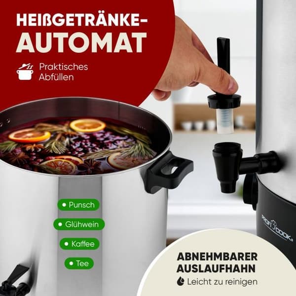 Burksterilisator - PC-EKA1283-Inox - 32 L - Inox - Temperatur 30–100°C