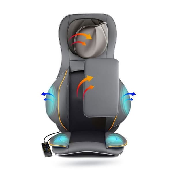 Massagefåtölj - MEDIVON - COSY AIR PRO - Lufmassage - Shiatsu - 1 plats - Grå grå