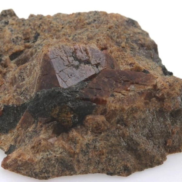 Sten-Grossular Catalansk Granat-Andradite. 288,2 øre. Pyrenæerne-Orientales, Frankrig