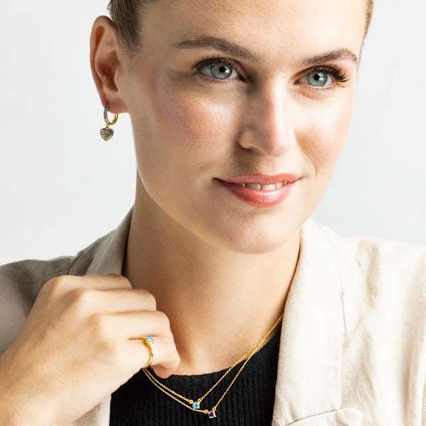 Ring - Luxenter - Otieno - Argent 925 - Hydrotermisk Kvarts - Guld 18k blå 16