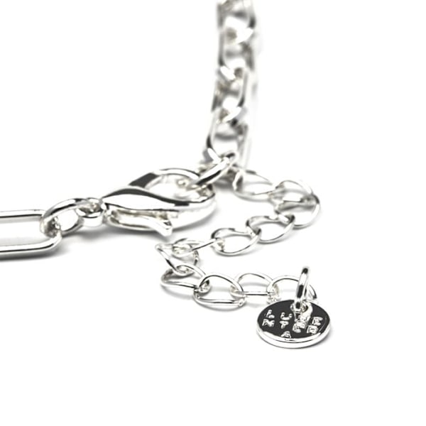Halsband - Luxenter - Kapox - Rhodiumpläterad - 80 cm + 5 cm förlängning - Silverfärgad
