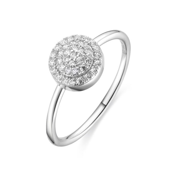 Ring - Delark - Silver 925 - Zirconium - Rhodium Plated - Woman pengar 14