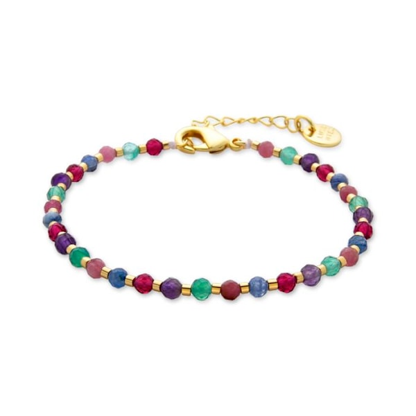 Armband - Aiel - Flerfärgad - 18K guld - 16,5 cm + 3,5 cm förlängning - Kristall Flerfärgad
