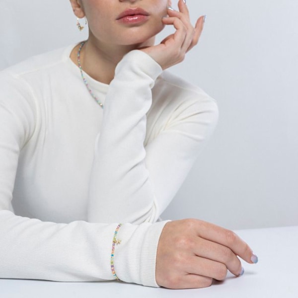 Armbånd - Luxenter - Stjerne - Argent 925 - Guld 18k - Multifarvede krystaller Flerfärgad