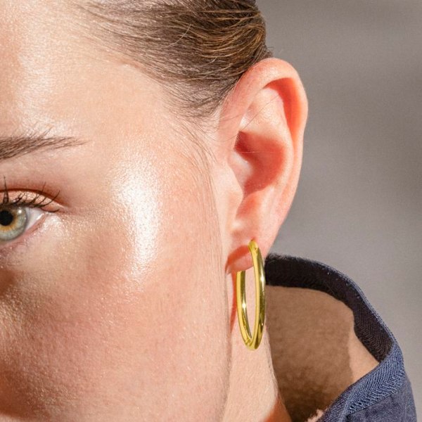Örhängen - Luxenter - Carai - Guld 18k - Metallisk legering - Creol Gult guld