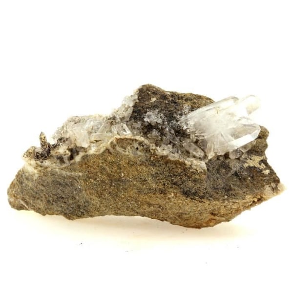 Sten og mineraler. Kvarts. 733,2 øre. Saint-André d'Embrun, Frankrig. Sjælden.