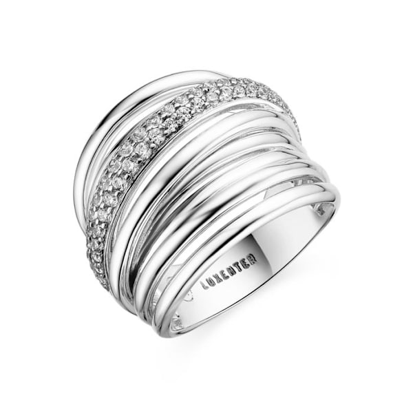 Bering - Luxenter - Aslor - Silver 925 - Kubisk Zirkon - Rhodiumbeläggning pengar 12