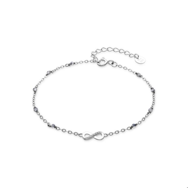 Armbånd - Luxenter - Uendelighed - Sølv 925 - Mørkeblåt krystal - Rhodiumbelagt Mörkblå