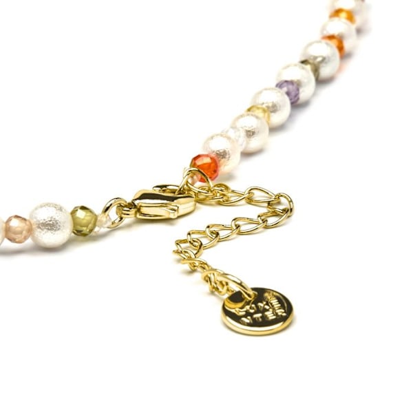Collier - Luxenter - Amio - Gult 18K - Multifärgad kristall - 40 cm + 3 cm förlängning Flerfärgad