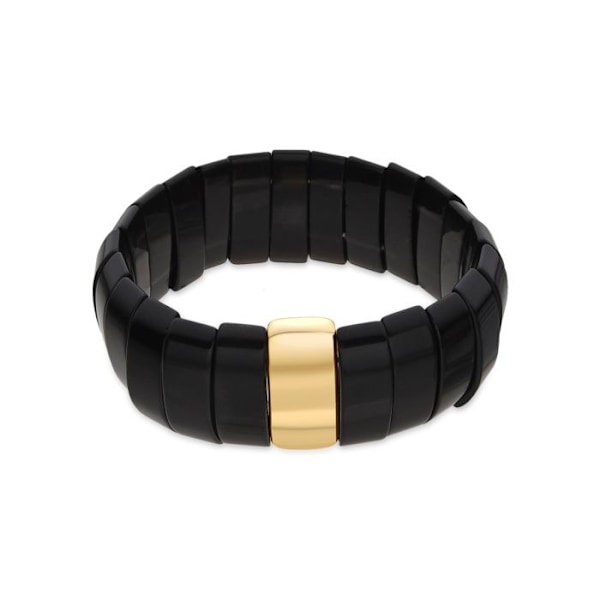Armband - Luxenter - Olahte - Onyx - 18k guld - Elastisk Svart