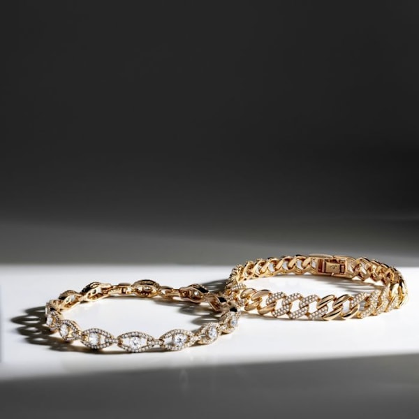 Armbånd - Luxenter - Syham - Guldsmed 18K - Glitrende zirkon - Kvinde Gul