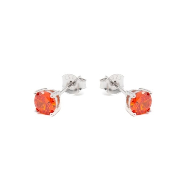 Øreringe - Luxenter - Iona - Sølv 925 - Orange zirkon - Rhodium finish Orange