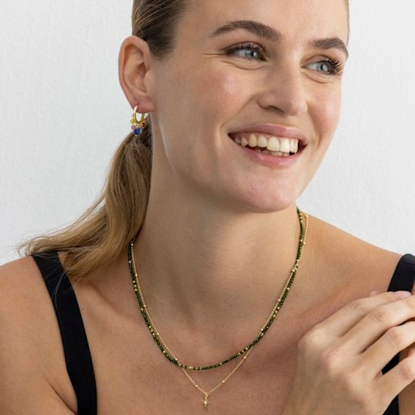 Collier - Luxenter - Mipur - Argent 925 - Zirkon Kubik - 18k Guld Finish