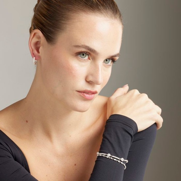Armbånd - Daimas - Argent 925 - Glitrende zirkoner - Rhodiumbelagt - 16 cm + 3 cm