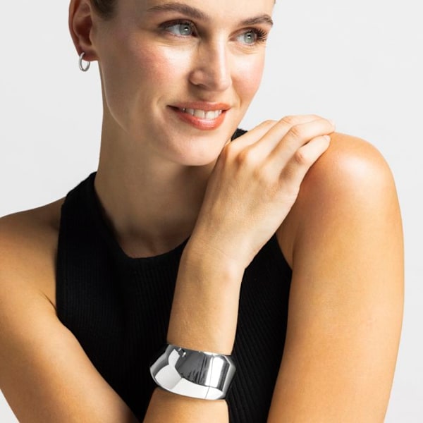 Armband - Luxenter - Chunki - Silverfinish - Rhodiumpläterad - Diameter 60 mm