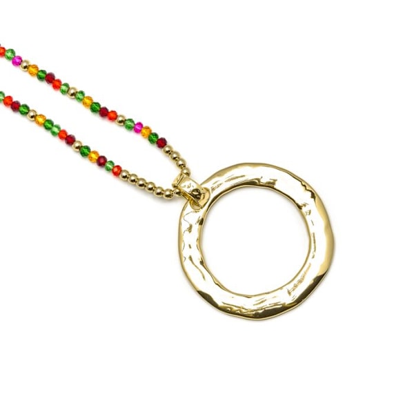 Kaulaketju - Luxenter - Miota - Ruusukvartsi - 18k kulta - Pituus 80 cm + 5 cm Rosa