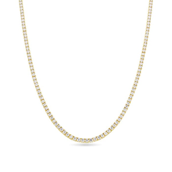 Collier - Luxenter - Tahu - Argent 925 - Guld 18k - Funklende zirkonium