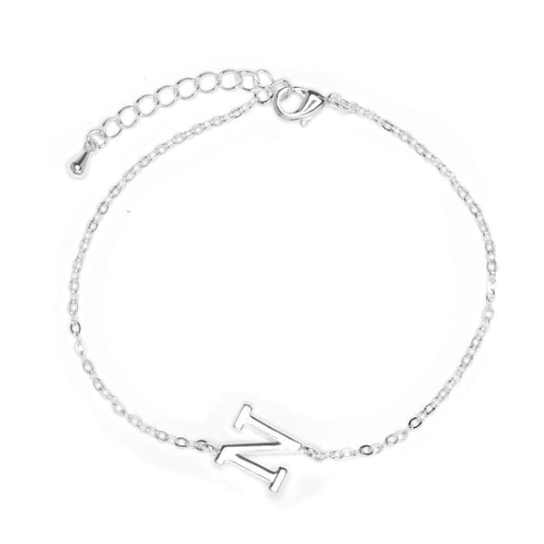 Luxenter-rannekoru hopeapinnalla - Aakkoset Silver